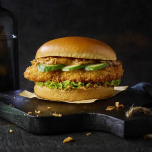 Crunchy saté burger