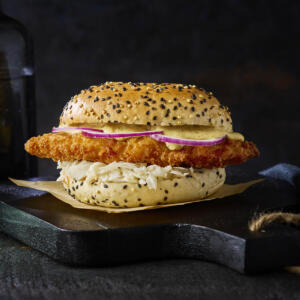 Honey mustard burger