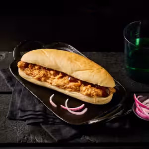 Broodje pulled chicken
