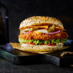 Spicy mexican burger