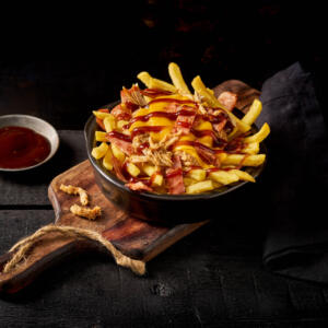 Loaded fries BBQ bacon cheese